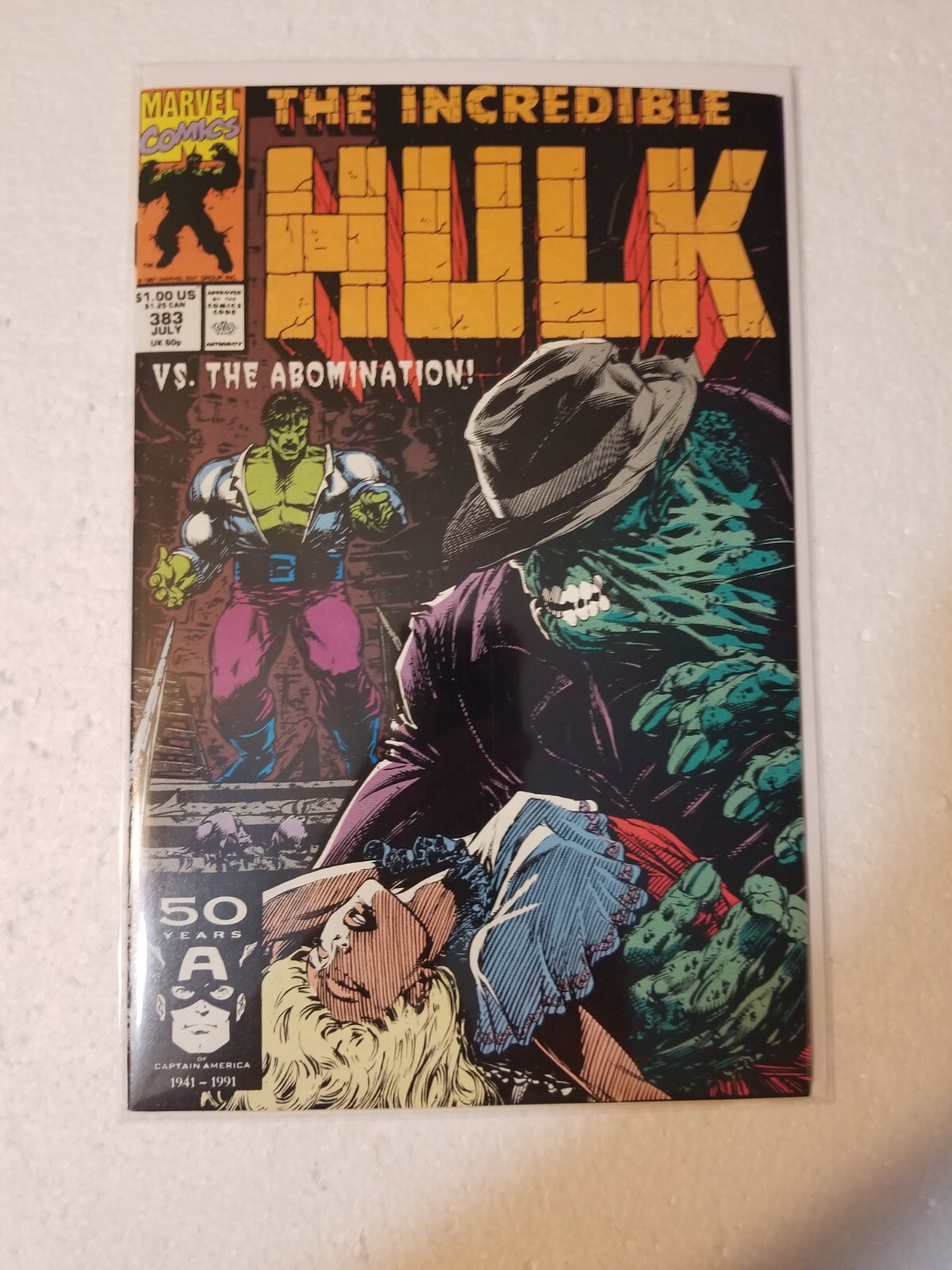 Incredible Hulk #383 NM  1990 MARVEL COPPER AGE ABOMINATION