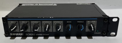Shure SCM262 2-Channel Microphone Mixer SCM-262 Portable Stereo U245230
