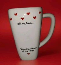 RUSS Berrie COFFEE Mug “All My LOVE ... From The Bottom of My HEART”
