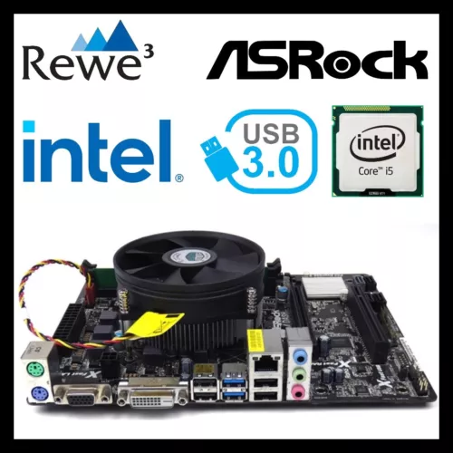Kit ASRock B75M DASH Socket LGA1155 + CPU i5-2400 + 16GB RAM DDR3 + Dissipatore
