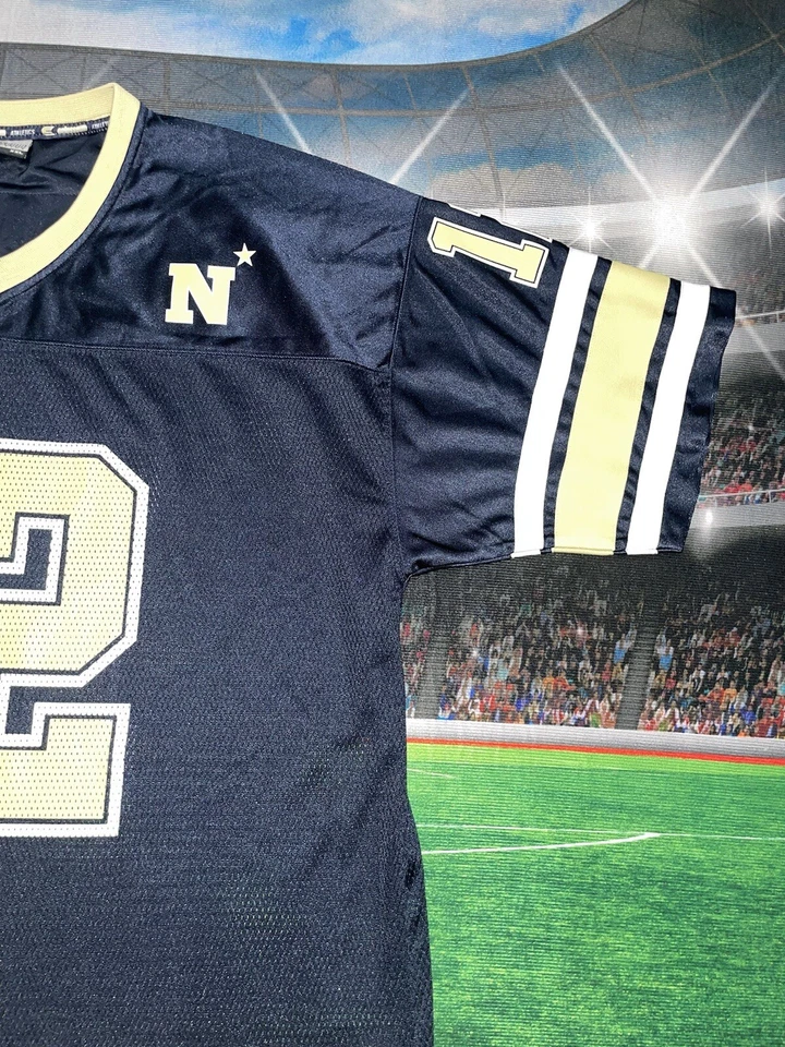 Navy Midshipmen Roger Staunch #12 Colosseum Jersey Size Men's Sz 2XL Preowned - Image 3 of 4