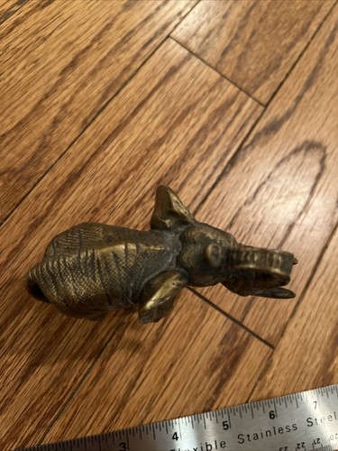 Harzelefant, bronzefarben - Bild 4 von 6