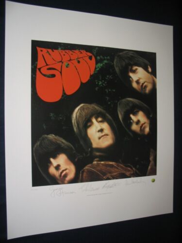 THE BEATLES - "RUBBER SOUL" PLATE/SIGNED LIMITED EDITION LITHOGRAPH - Picture 1 of 1