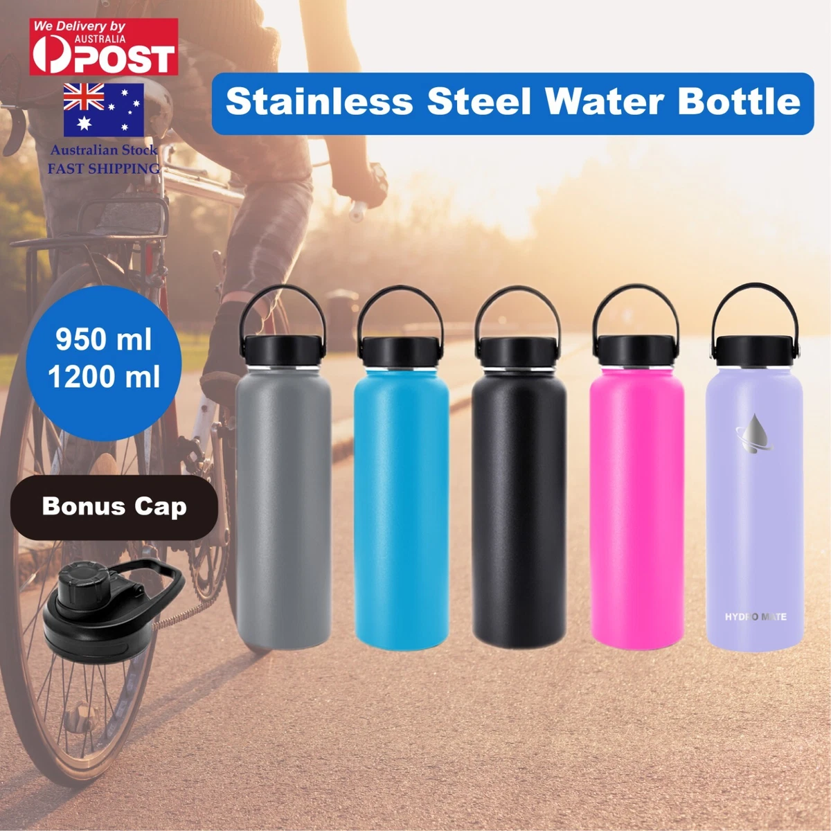 Large Insulated Thermos, Stainless Steel