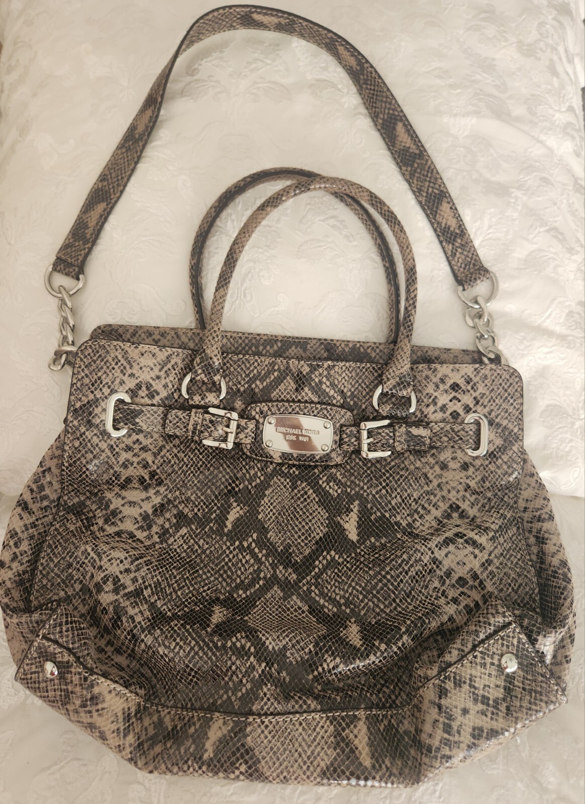 MICHAEL KORSCasual Python Chain Linked Handle Bag - image 7