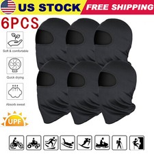 6 Pack Balaclava Thin Tactical Full Face Mask Lightweight Motorcycle Warmer US