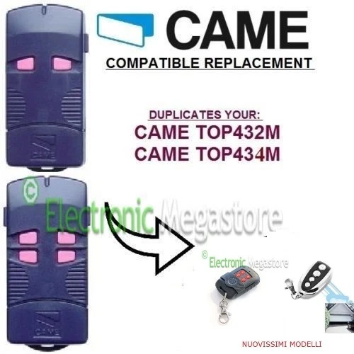 FLA CAME TOP 432M CAME TOP434M UNIVERSALE RADIOCOMANDO TELECOMANDO COMPATIBILE