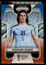 2018 Panini Prizm World Cup RED BLUE WAVE #209 Edinson Cavani - Uruguay Qty