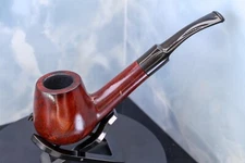 SORENSEN BENT SADDLE BILLIARD VINTAGE BRIAR PIPE 9MM FILTER PIPE Denmark