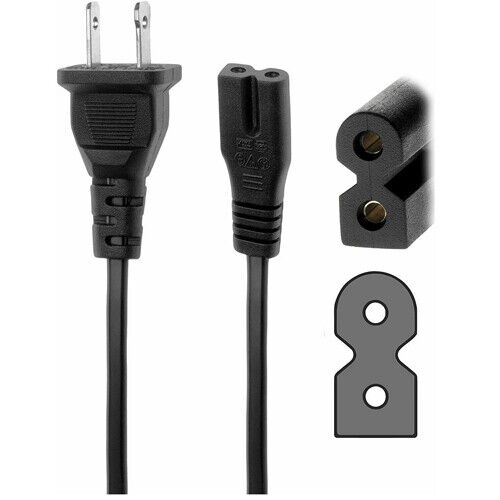 6ft AC Polarized Power Cord Cable Lead For PHILIPS TV 242207000106 32PFL5403D - Afbeelding 1 van 5