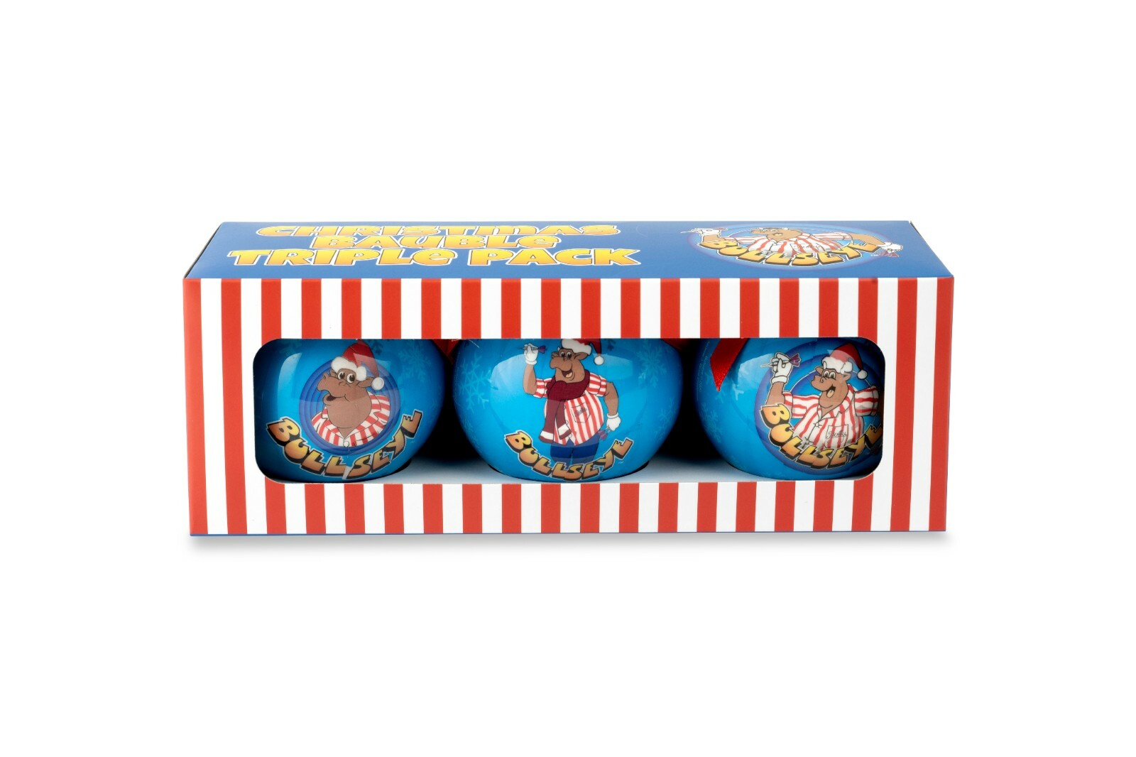 Bullseye Darts TV Show Official Christmas Bauble Decoration Triple Pack