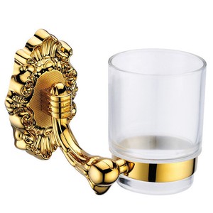 Arti Ti Pvd Gold Wall Mount Single Toothbrush Tumbler Holder Cup Bathroom Decor Ebay