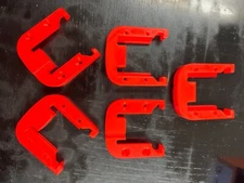 5 Pack 3D Printed Tool Holder & Battery Holder for Milwaukee M18 Tools Red.