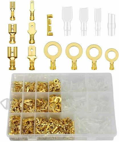 1000PCS Assortment Spade Male Female Terminals Electrical Wire Crimp Connectors - Picture 3 of 14