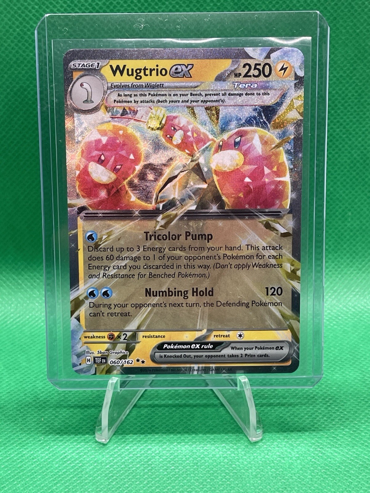 Wugtrio ex - 060/162 Temporal Forces Double Rare Pokemon - NM/MINT