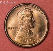 1909-VDB Lincoln Wheat Cent "Very Choice BU Red Brown"