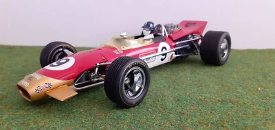 F1 LOTUS FORD TYPE 49B GOLD LEAF 1968 # 9 HILL WORLD 1/18 EXOTO 97005 formule 1 - Photo 1/4