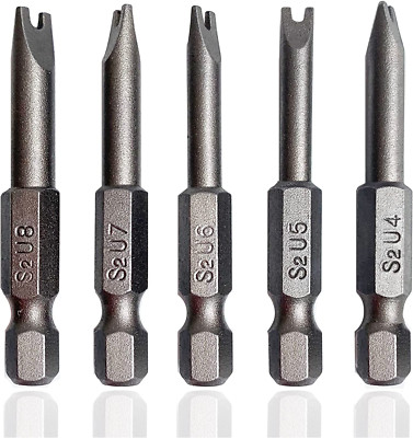 Spanner Screwdriver Bits 5In1 Set U4 U5 U6 U7 U8, SKZIRI 5PCS U-Shaped Screwdriv