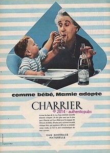 Publicite Charrier Eau Minerale Bebe Granny Takes 1960 French Ad Vintage Ad Ebay