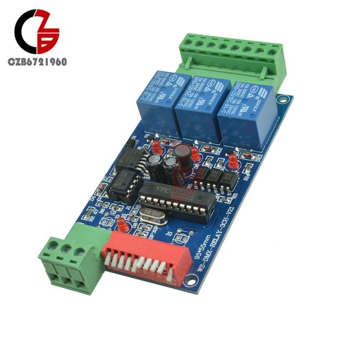 DMX512 Relay Decoder RGB LED Dimmer 3 Channel 12V 5A Relay Switch Controller - Picture 3 of 6