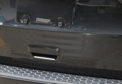 Black Tailgate Handle American Flag Sticker Trim Decal for Dodge Durango 2011+ - Foto 4 di 10