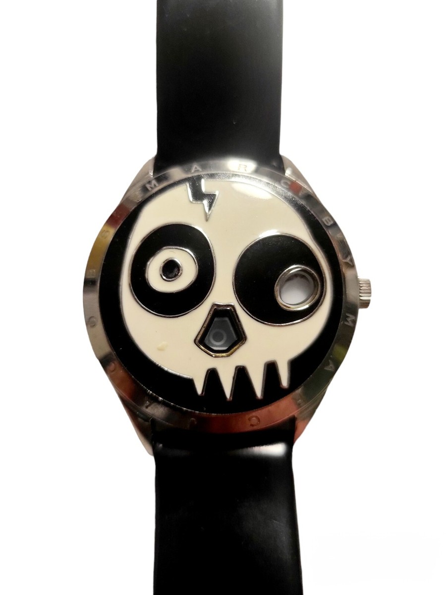 Marc Jacobs Skull Quartz Ladie's Silver Tone Enamel Women's Marc Jacobs Skull Quartz Ladie's Silver Tone Enamel Women's