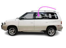 Fits: 1996-1998 Mazda MPV Mini Van Driver Side Rear Left Door Window Glass/Clear