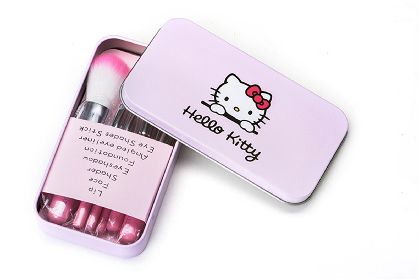 7 pcs Sanrio Hello Kitty Makeup Brush Set Eye Shadow Blush Makeup Brush