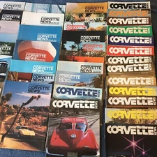 Corvette News Magazine 64 Issues Lot Run 1969-1980 Spans 11 Years Missing Only 3