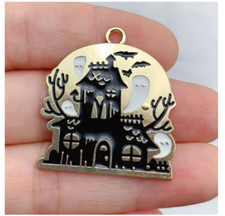 new 40Pcs Halloween Charm bracelet necklace Pendants DIY Jewelry Making