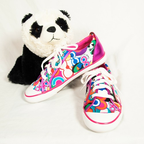 rainbow coach sneakers