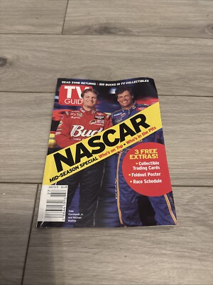 Dale Earnhardt Jr And Michael Waltrip TVGuide July 5-11, 2003 NASCAR