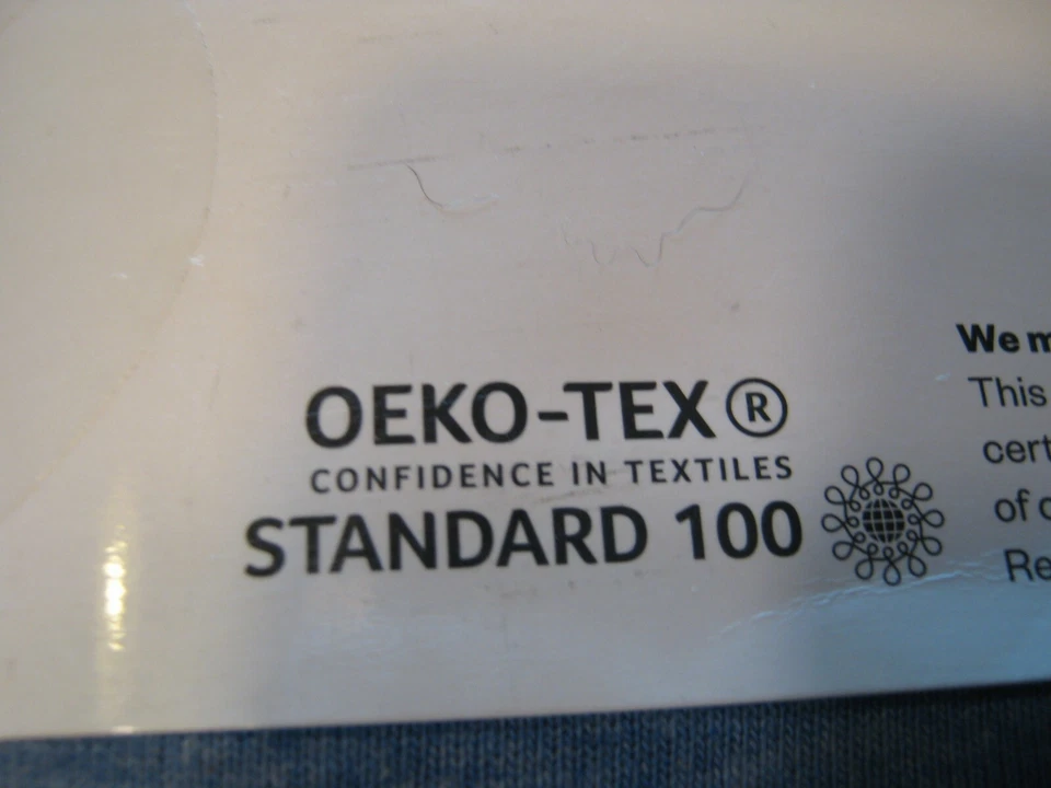Room Essentials Sheet Set OEKO-TEX Standard 100  Blue Heather Full New - Image 3 of 4