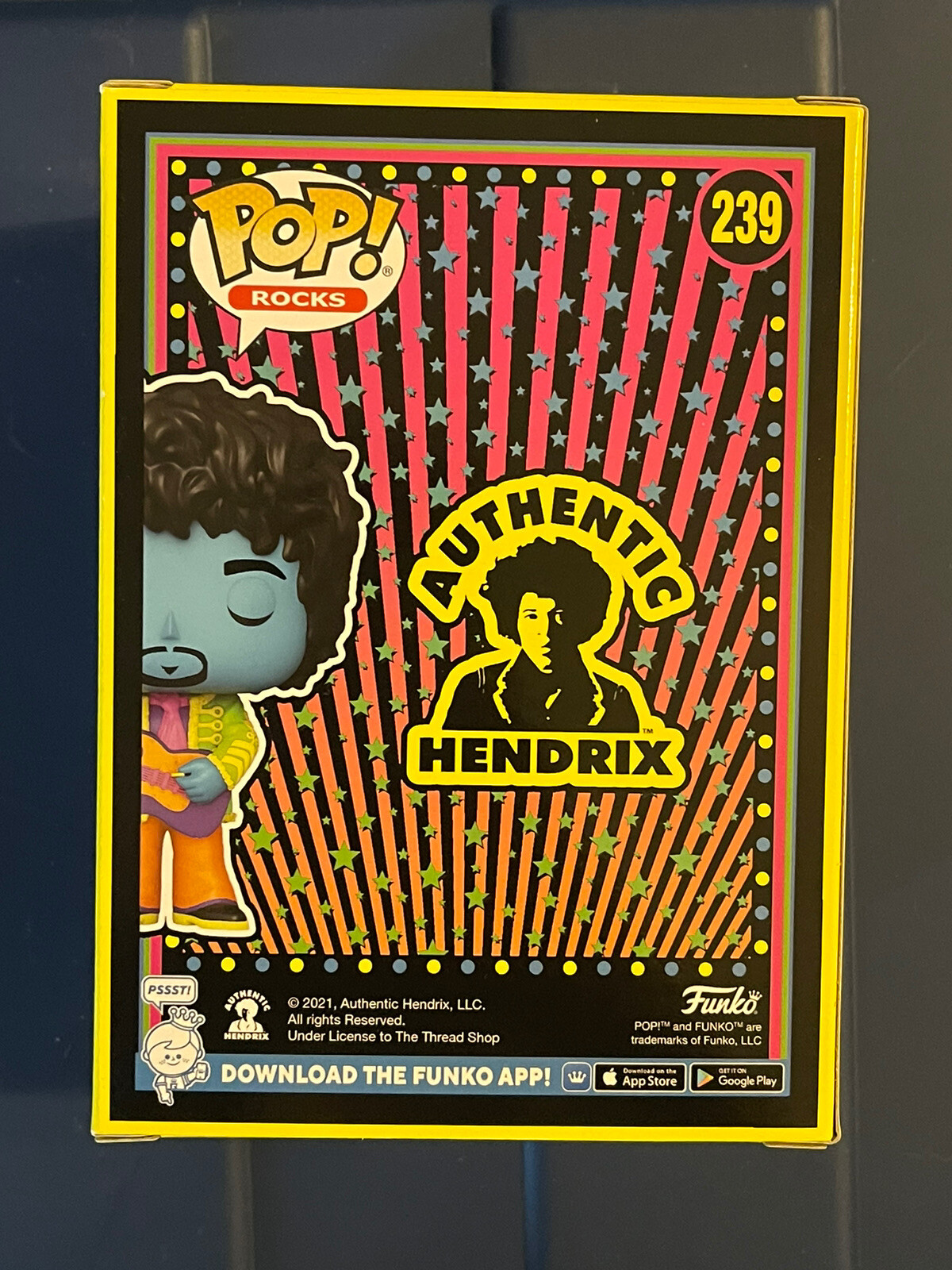 Funko Pop! Rocks Black Light Blue Face Jimi Hendrix 239 Funko Shop