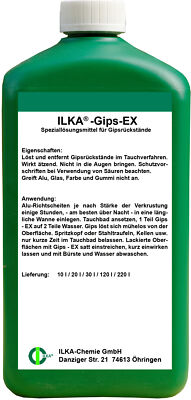 ILKA Gips-Ex Speziallösungsmittel für Gipsrückstände Werkzeugreiniger 1 Liter