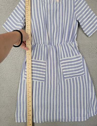 GB Girls Striped Dress 6X Pockets Short Sleeve Casual Classic - Picture 2 of 9