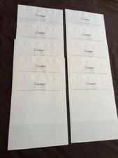 Letterhead 10 Sheets Of CARTIER Vintage Stationery Unused Lot