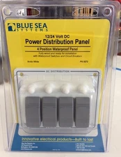 Blue Sea Electric Switch Panel Power Distribution 12V 4-gang Waterproof 8272