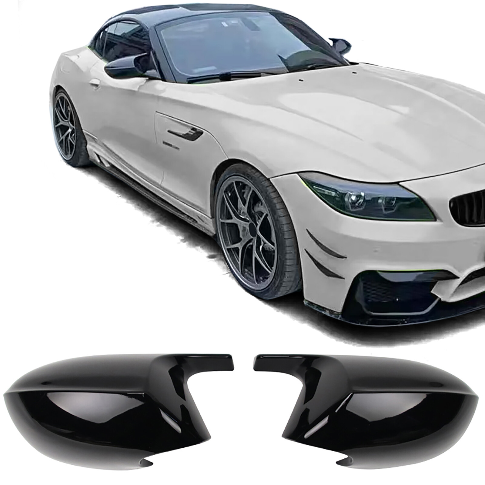Coprispecchietti BMW Z4 E89 Nero Lucido - Sostituzione Facile DIY