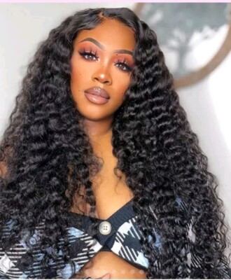 BODY WAVE LACE FRONT ECHTHAARPERÜCKE SCHWARZ DAMEN VORGEZUPFT BRASILIANISCHE PERÜCKEN