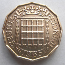 1965 THREEPENCE