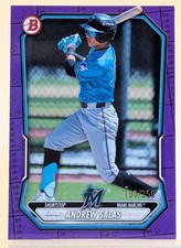 2026 Bowman Andrew Salas PURPLE PATTERN PAPER PROSPECT 198/250 #BP-55