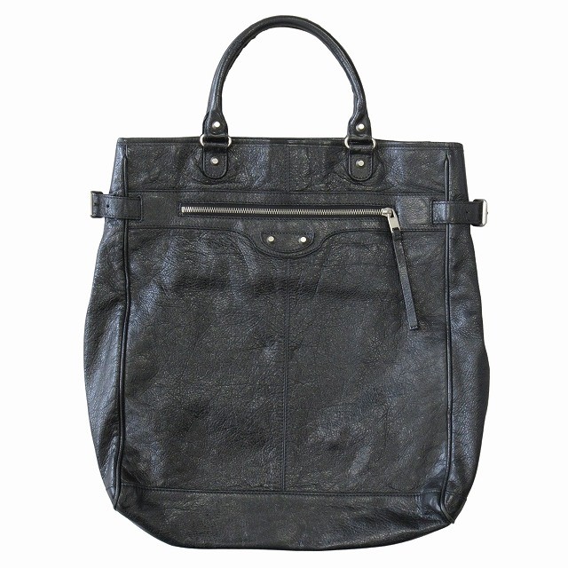 BALENCIAGA シティ Balenciaga Purple Lambskin Leather Motorcycle Part Time Bag