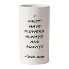 Ceramic Vase 8.27 Inches H, Flower Vase for Home Decor I Must Have Flowers Al...