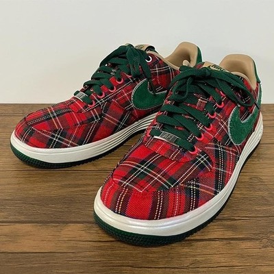 NIKE LUNAR FORCE1 Tartan Karomuster 25,5 cm GEBRAUCHT aus Japan #T1961