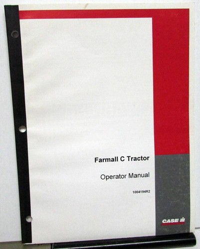 1948-51 Case IH Farmall C Tractor Owners Operator Manual Care & Op Instructions