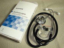 McKesson General Exam Stethoscope Teal Blue Tube 22 inch 01-670TLGM  -#25