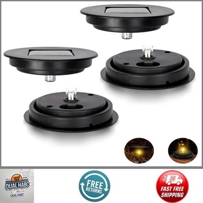4 Pack Solar Light Replacement Top for Lanterns 2.45''-3.3'' Openings Broken Parts
