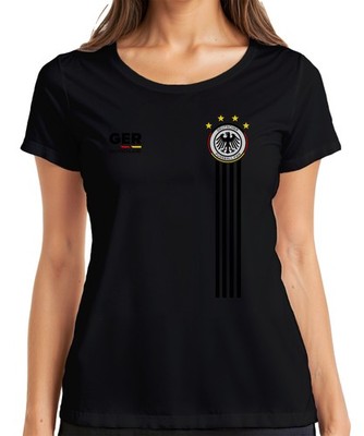 Deutschland Team Fußballfan Adler WM Weltmeister Fussball Trikot Damen T-Shirt