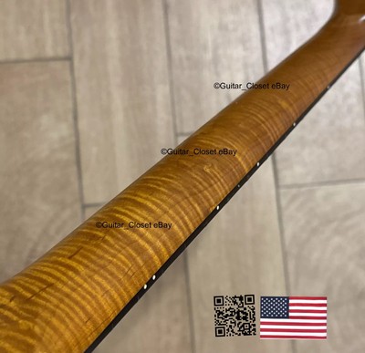 Roasted Flame Maple Rosewood Stainless Tele Neck Nitro Satin Fit